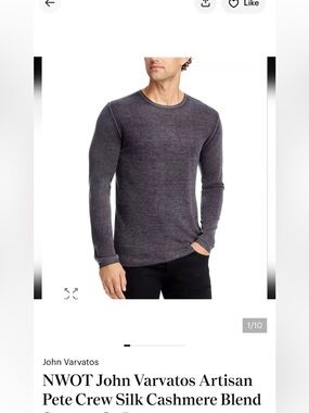 John Varvatos Artisan Pete Crew sweater